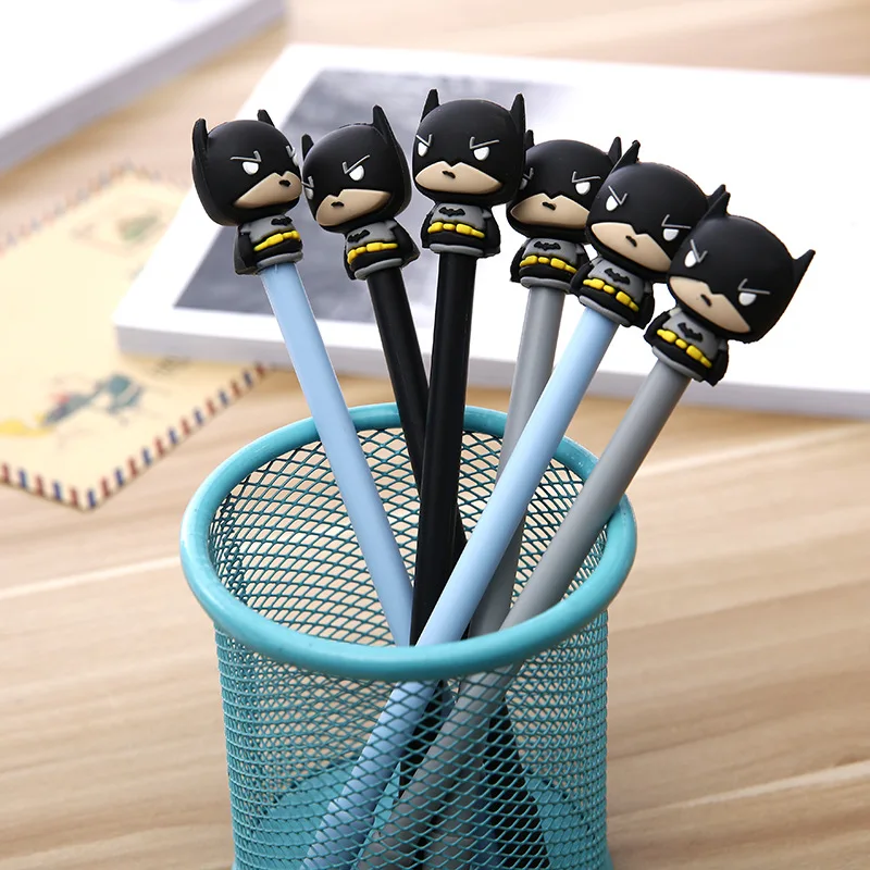

36PCS South Korea New Style America Hero Students Gift Learning Stationery Gel Pen Office Black Signing Pen