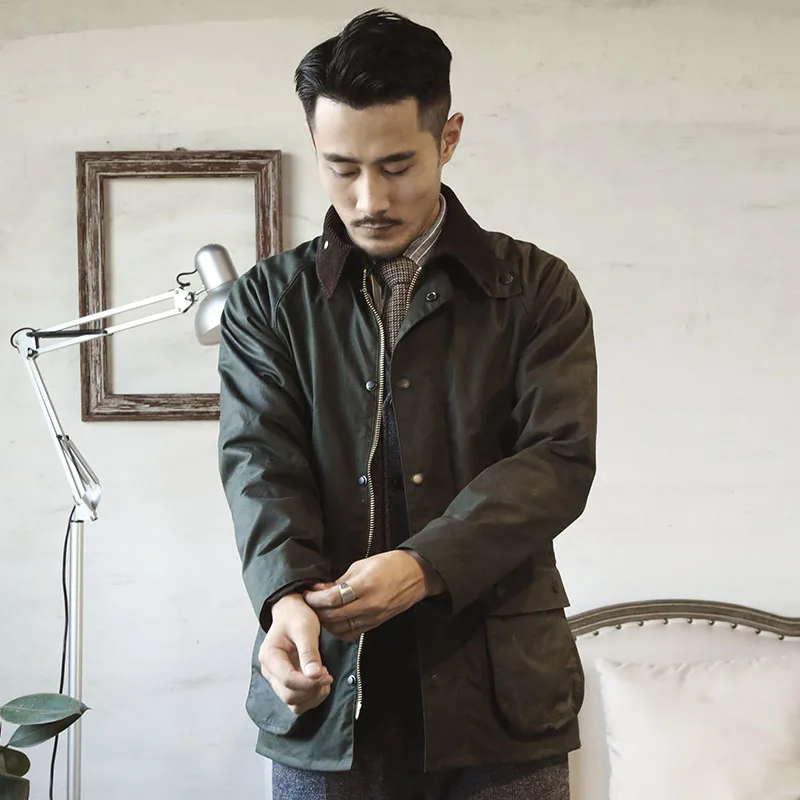 Hot Product BBR-0002 Read Description! Asian size very good quality cotton wax water proof jacket