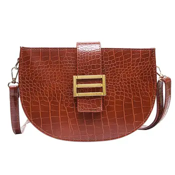 

Fashion Leather Crossbody Handbags Women Solid Korean Retro Shoulder Simple Stylish Tailoring Design Messenger Bag