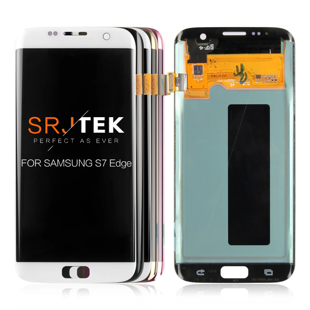 Оригинальный 5 SUPER AMOLED для Samsung S7 edge ЖК-дисплей Galaxy G935 G935F сенсорный экран