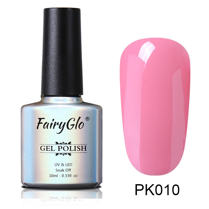 PK010 FairyGlo, 10 мл, розовая серия, замачиваемый УФ-Гель-лак, фиолетовый, серый цвет, Гель-лак для ногтей, стойкий Гель-лак для ногтей, лак для маникюра, эмаль - Цвет: PK010