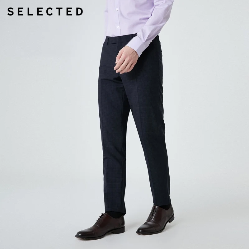 Отборное мужское смешивание шерсти Проверено Slim Fit Печатных Пиджак T | 41916B509 - Цвет: ELECTRIC BLUE