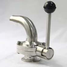 " 51 мм нержавеющая сталь SS304 санитарно 2" Три зажим Дроссельный клапан контроль потока пищевой
