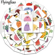 

50pcs Cartoon fruit Cartoon Animation Sticker ForComputer Motorcycle Skateboard Guitar Toy Game Machine Children Gift