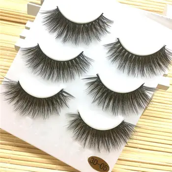 

3 Pairs Think Long False Eyelashes Makeup Natural Fake Thick Black Eye Lashes Makeup Tool for Party 2JU22 Freeshipping 40p1215