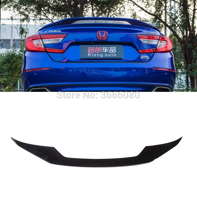 

For Honda Accord Inspire 2018 2019 High Quality ABS Plastic Rear Roof Spoiler Trunk Wing Boot Cover Car Accessories