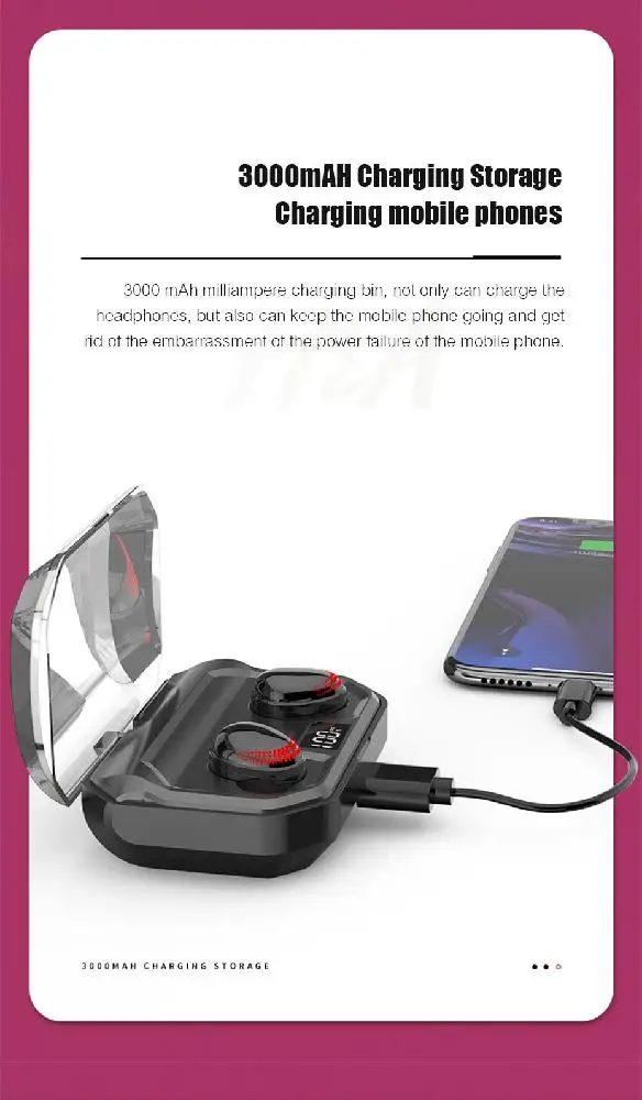 TWISTER.CK TWS Bluetooth V5.0 HIFI беспроводные наушники 8D стерео спортивные наушники гарнитура с зарядным устройством