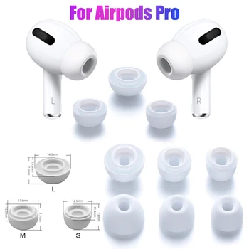 

Perfect Fits Earphones For AirPods Pro Anti Slip Earbud Soft Silicone Cover Case Earphone Tips Soundproof Earplug Perfect Fits