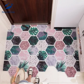 

Adjustable Heavy Duty Entrance Floor Mat Vinyl Mesh Bathroom Scraper Mats Durable DuraLoop Indoor/Outdoor Free Split Hex Pattern