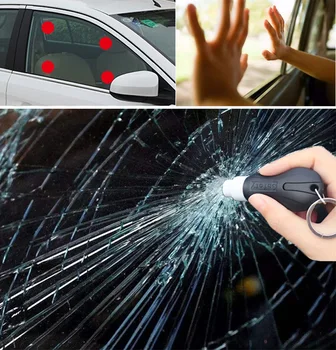 

Portable Seat Safety Hammer keyring Auto Glass Car Window Breaker Life-Saving Escape Rescue Tool Seat Belt Cutter Keychain Hamer