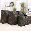 150L/180L Green Camouflage Heavy Duty Extra Large Storage Bag Moving Bags Water Resistant Travel Bags Tote Carrying Camping Bags 1
