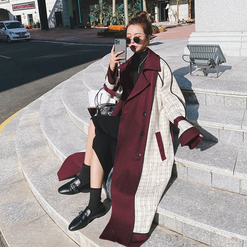 Windbreaker Female 2020 Design Stitching Color