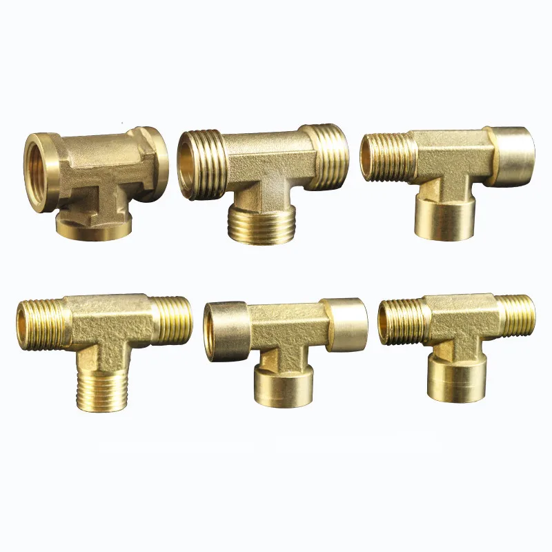 Pneumatic Brass Pipe fitting Male-Female Thread conversion connect 1/8