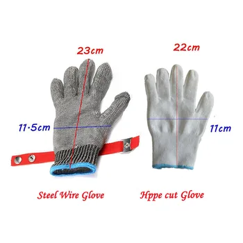 

Safety Cut Proof Stab Resistant Stainless Steel Gloves Metal Butcher Gloves HOT