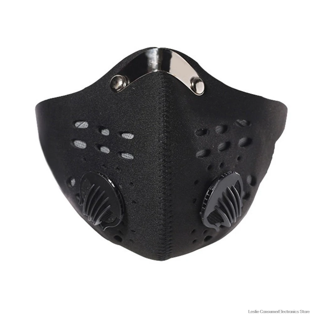 

Breathable Activated Carbon Cycling Mask Mountain Bike Road Bike Bicycle Half Face Mask Dustproof Cycling Running Sports Mask