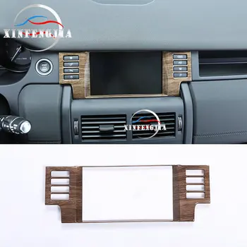 

Wood Grain Center GPS Navigator Frame Trim For Land Rover Discovery Sport 15-18