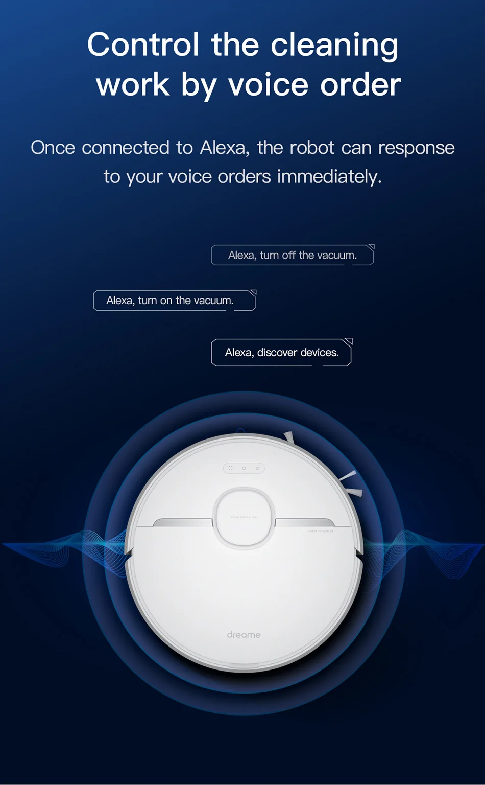 Eu Dreame D9 Robot Vacuum And Mop Cleaner, Lidar Navigation Robot