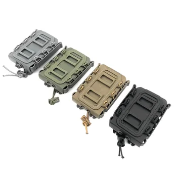 

Molle Tactical Single Rifle Pistol Mag Pouch 5.56mm/7.62mm Adjustable Mag Organizer Pocket For Outdoor Activities