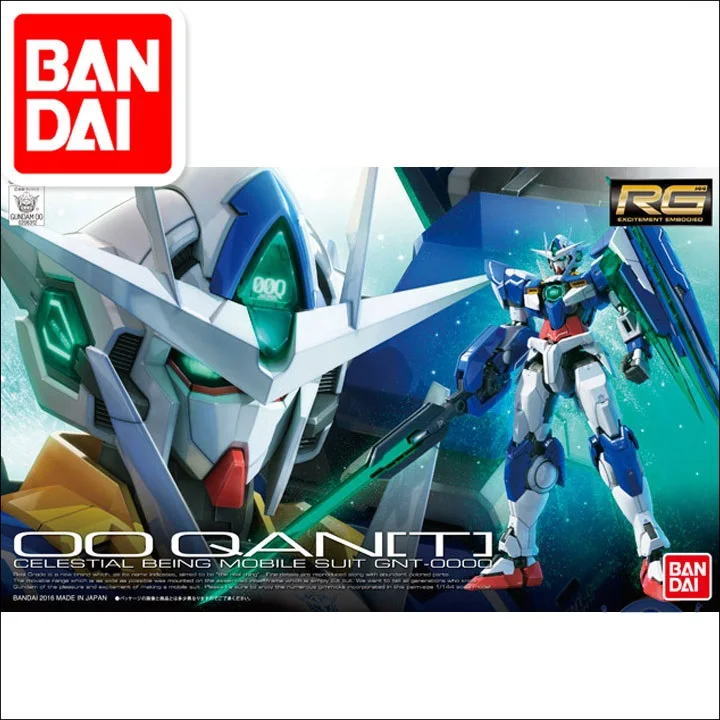 Оригинальная модель Gundam RG 1/144 GUNDAM GNT-0000 00 QAN[T] 00Q мобильный костюм Сборная