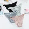 3PCS Soft Cotton Women Underwear Panties Solid Comfort Underpants Seamless Lace Briefs For Woman Sexy Low-Rise Panty Intimates