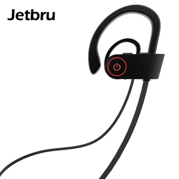 

Jetbru Bluetooth Earphones Ear hook Sports Wireless Earphone Stereo Waterproof IPX7 Earbuds Headset With Microphone for phone