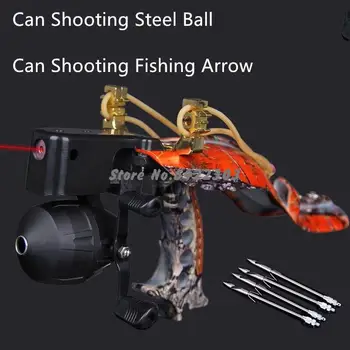 

Hunting Fish Slingshot With Red Laser Shooting Fish Artifacts Recurve Bow For Outdoor Hunting Shooting Equipment Tools With Gift