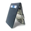 Fashion Men Wallet Credit Card Holder Thin Purse For Men Portable Bifold Clamp Male Leather Clutch Money Bag Metal Cash Clip 2