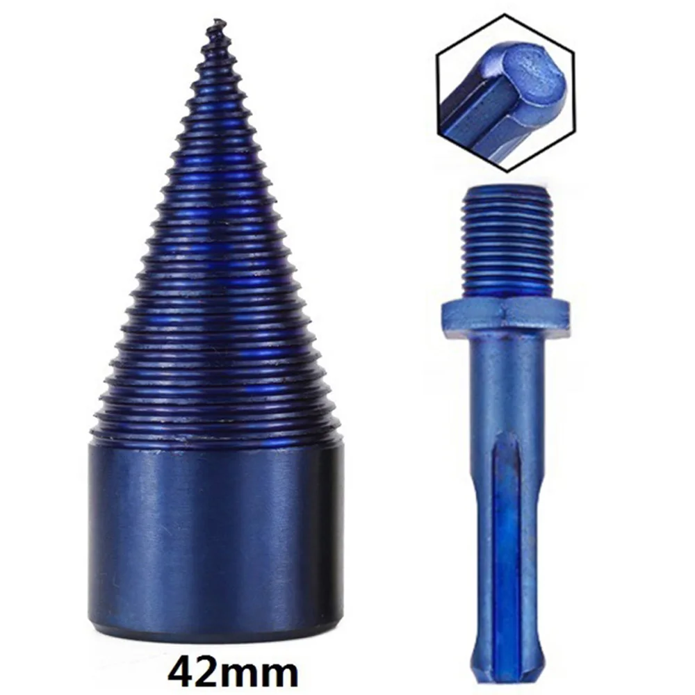 Head Drill Bit Wood Splitter Splitting Equipment.Repair High Speed Steel afbeelding