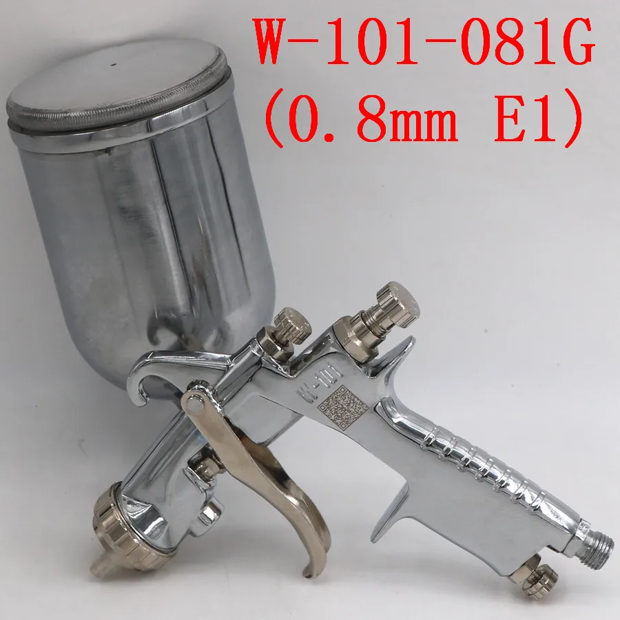 081G(0.8mm E1 Cap) W-101 HVLP ручной пистолет распылитель Япония W101 134G пистолет-распылитель 0,8/1,0/1,3/1,5/1,8 мм автомобиля Краски пистолет Мебельные краски пистолет - Цвет: 081G(0.8mm E1 Cap)
