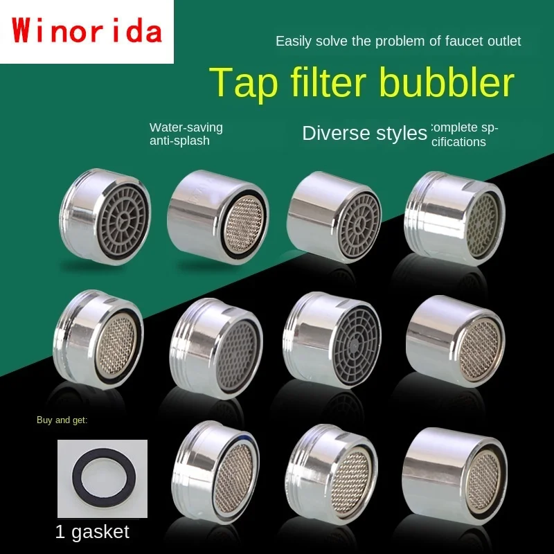 Faucet Bubbler Kitchen Dish Basin Bathroom Basin Filter Mouthpiece Foam Splash-proof Spout Fitting bathroom faucet water tap faucet