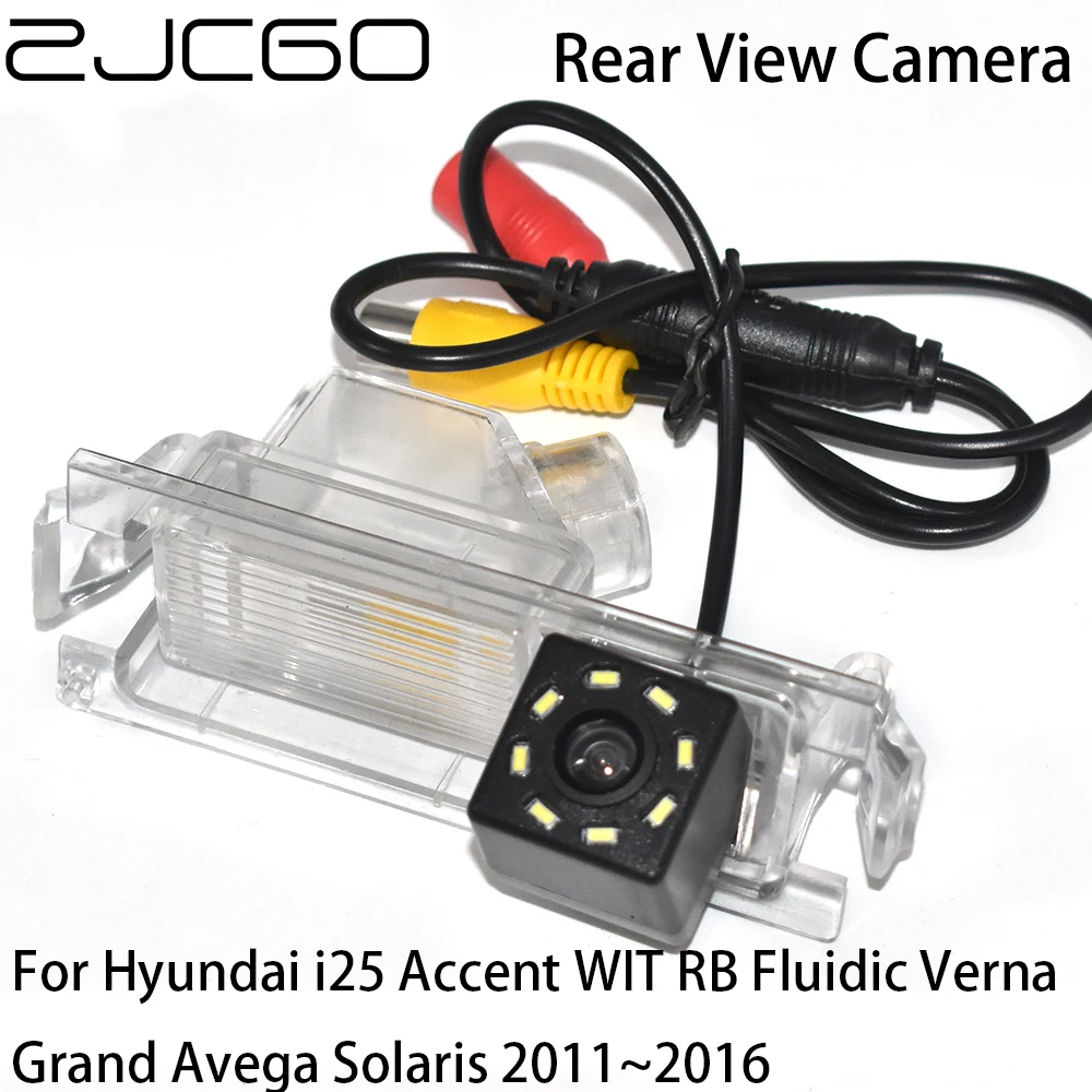 

ZJCGO Car Rear View Reverse Back Up Parking Camera For Hyundai i25 Accent WIT RB Fluidic Verna Grand Avega Solaris 2011~2016