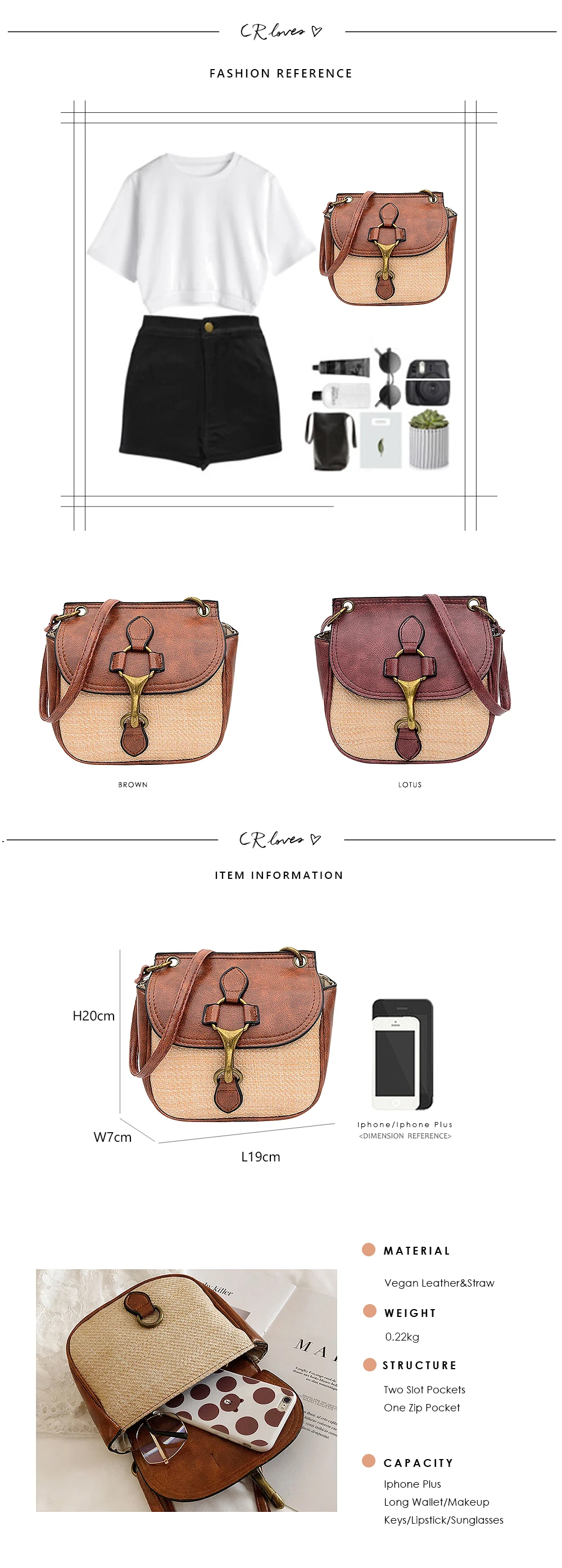 CEZIRA Fashion Vegan Leather Saddle Bag Women PU&Straw Patchwork Messenger Bag Ladies Flap Shoulder Bag Female Crossbody Handbag