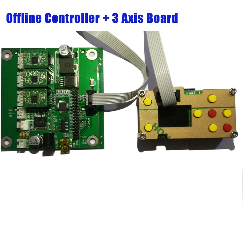 ЧПУ мини лазерная гравировка машина Оффлайн контроллер для ЧПУ 3018 1610 2418 DIY Лазерный Гравер 128 МБ SD карта 3 оси GRBL Оффлайн