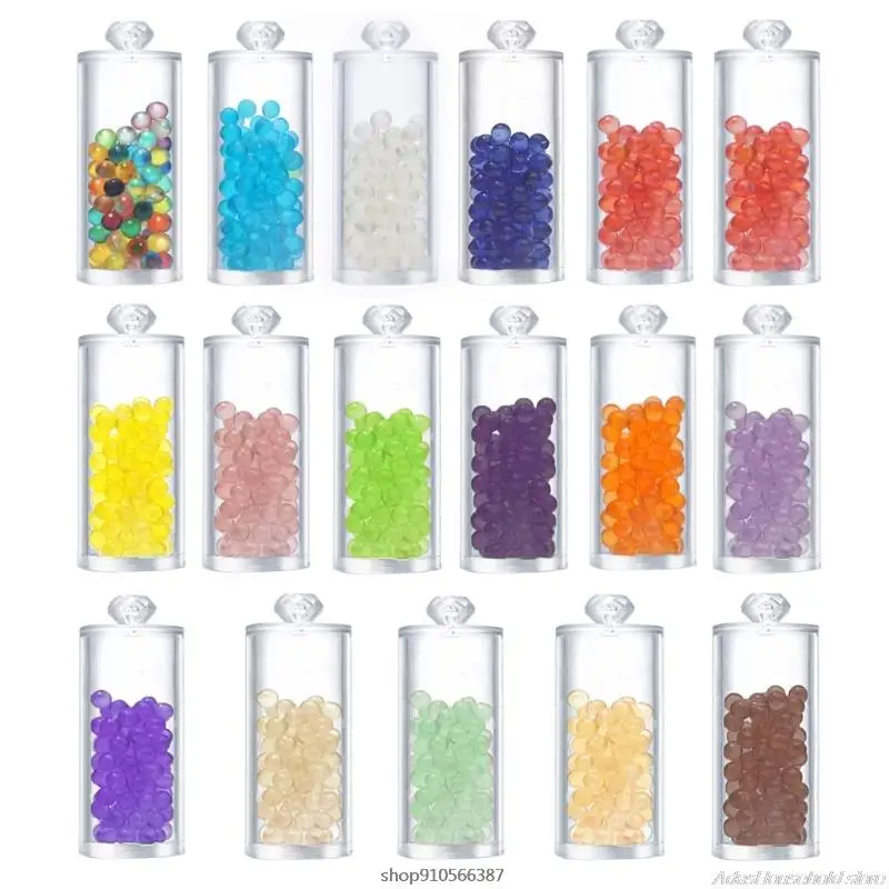 100Pcs Mixed Fruit Flavor Menthol Capsule Mint Beads with Beads Box Explosion Pops Cigarette Filter Brush Ball Smoking Wholesale