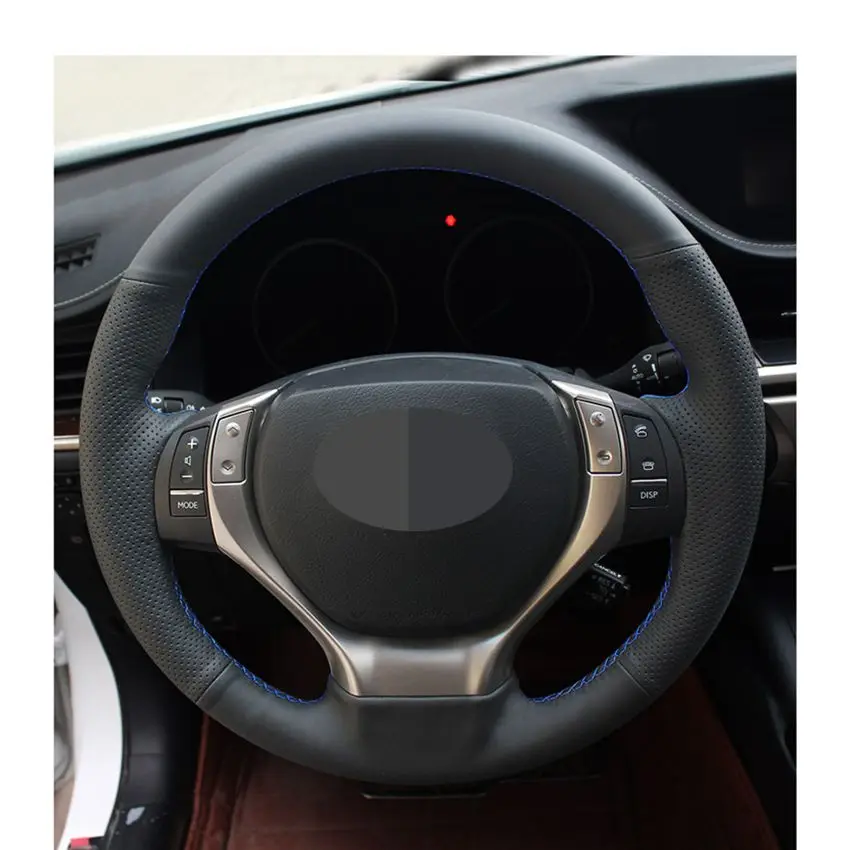DIY ручной работы черный PU искусственная кожа рулевого колеса подходит для Lexus ES250 ES300h GS250 GS300h RX270 RX350