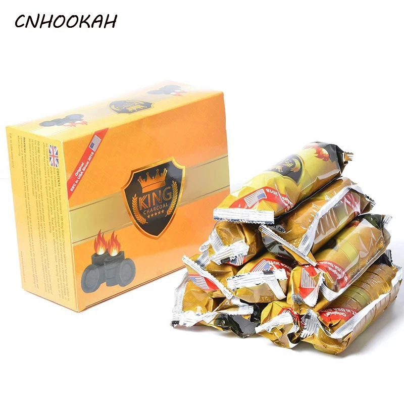 CNHOOKAH 40 мм уголь для кальяна круглой формы One Piece может сжечь в течение часа