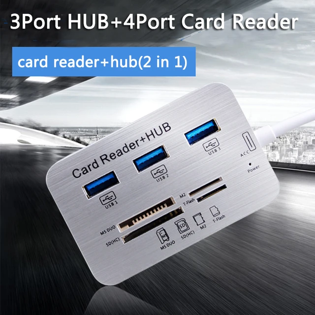 Desværre Grundlægger lejer 3 Port Usb 3.0 Hub Ms Sd M2 Tf Multi-in-1 Memory Card Reader Adapter - Pc  Hardware Cables & Adapters - AliExpress