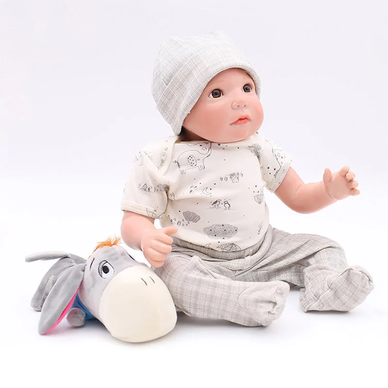 50 см ручной работы Vinly Reborn Baby Doll реалистичный младенец с соской ребенок дети играть игрушки Детский поезд детский сад