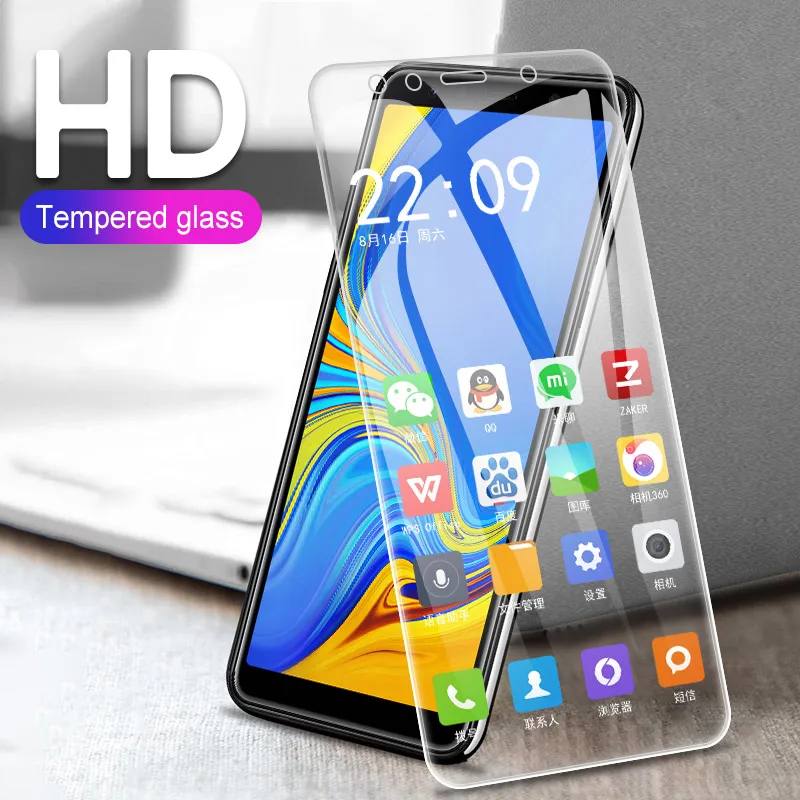 

HD Transparent Tempered Glass For Samsung Galaxy A7 A750 2018 A750F 6.0 inch Cover Protective Glass Film Front Screen Protector