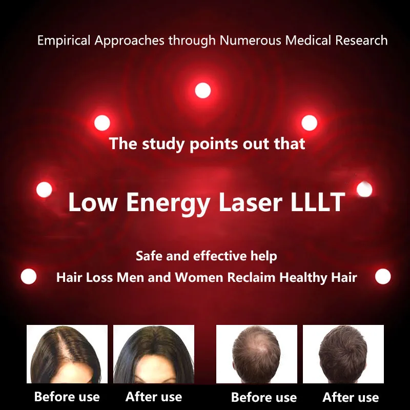  Hair Regrow LED Infrared Light Helmet Fast Growth Hair Cap Hair Loss Solution For Men Women LLLT La - 4000221456117