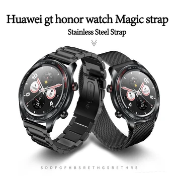 

22mm Sport Stainless Steel Strap For huawei gt honor watch Magic strap band bracelet for samsung galaxy watch 46mm band S3 band