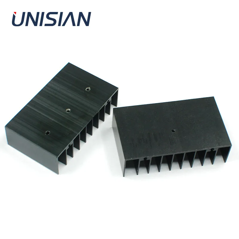 1 st Aluminium Heatsink Koellichaam, 100 * 69 * 36mm, Koeling voor Led Versterker Transistor IC Module, PC Computer, PCB