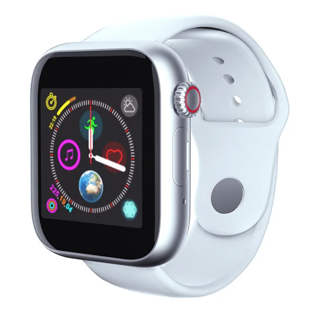 WhiteWhite APPLEWATCHSERIES 5 Смарт-часы фитнес Bluetooth наручные часы для телефона Android sim-карта камера Сенсорный экран Поддержка TF карты часы - Цвет: WhiteWhite