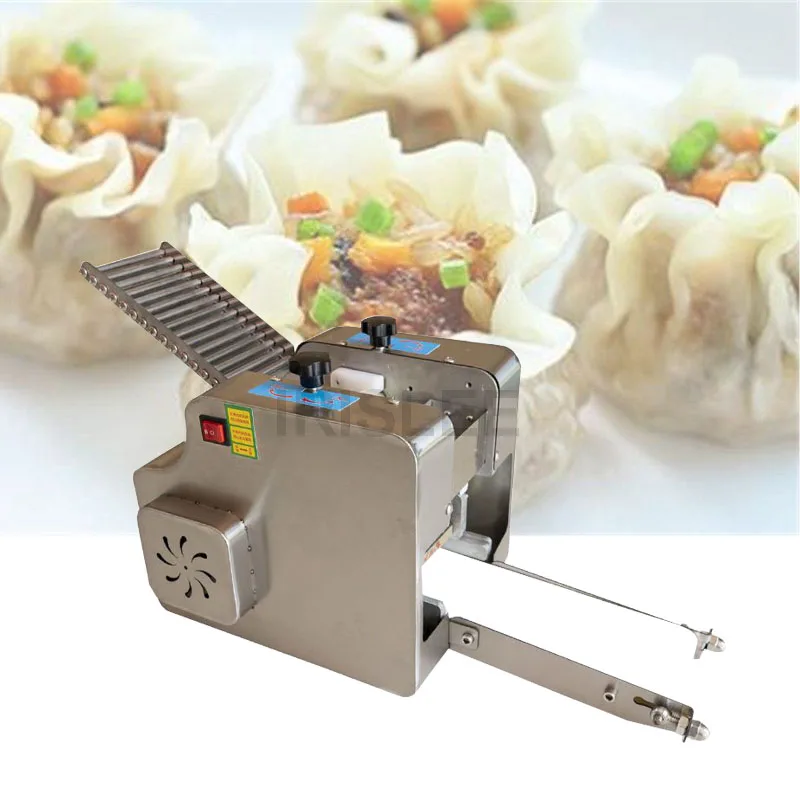 

2020 Automatic Chinese Dumpling Wrapper Forming Making Machine/Commercial Wonton stuffed bun Skin Maker Machine