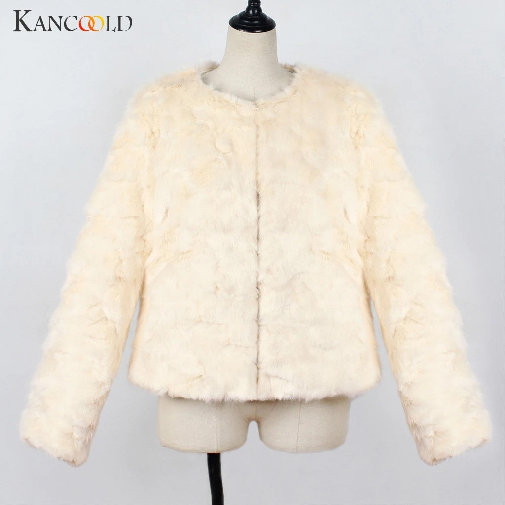KANCOOLD пальто, зимняя женская теплая короткая парка из искусственного меха на молнии, верхняя одежда, модные новые пальто и куртки для женщин 2019AUG20