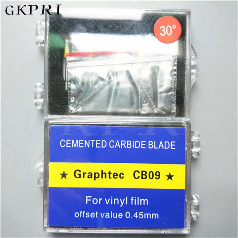 Icontek режущий плоттер части Graphtec CB09 CE5000-60 CE-6000-120 CB09UA 30 60 45 градусов лезвия для резки 20 штук