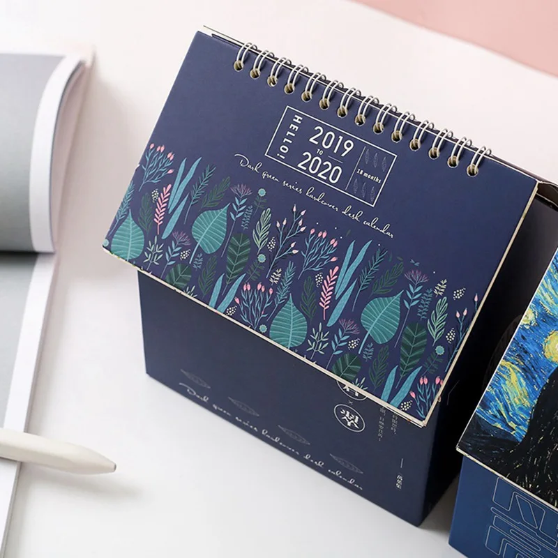 Многофункциональный складной настольный календарь ящик для хранения Памятка ежедневник календарный план день рождения канцелярские принадлежности