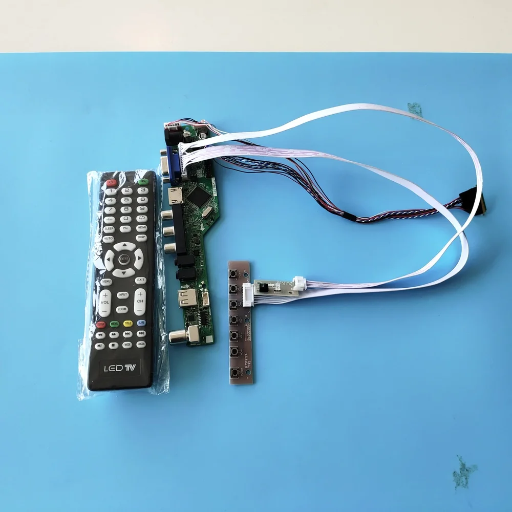 

Kit for LTN156AT29-L01 1366x768 VGA LCD LVDS Display AV LED Remote HDMI Panel USB Screen Audio Monitor 40pin Controller Doard TV