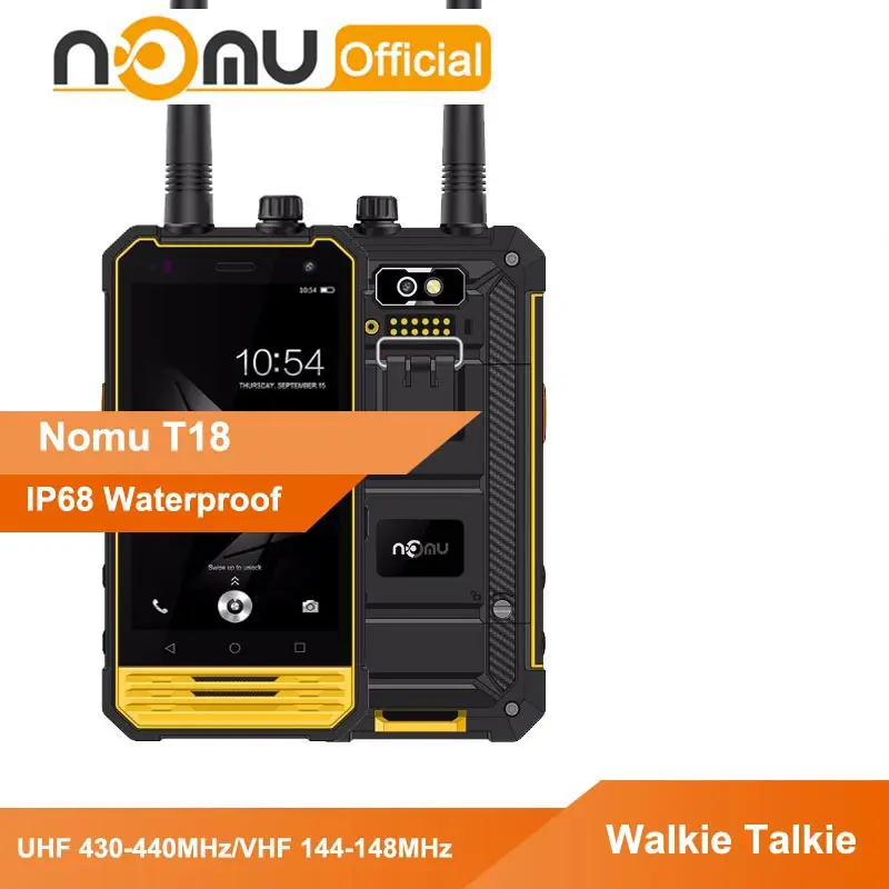 Nomu T18 IP68 водонепроницаемый смартфон MTK6737T четырехъядерный 5200 мАч Ударопрочный сотовый телефон 3 ГБ ОЗУ 32 Гб ПЗУ Прочный Телефон рация