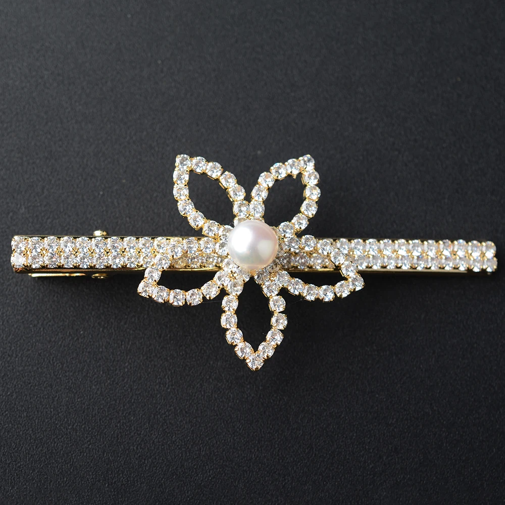 Fashion Brooch High-grade Zircon Flower Pearl Gift Brooch Wholesale